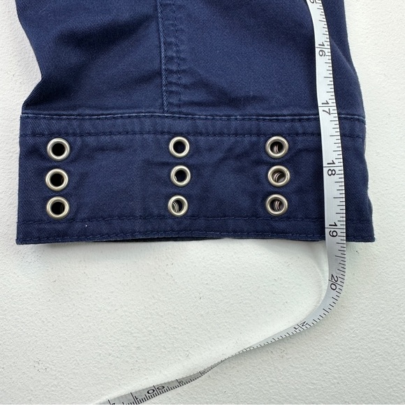 LAL Live A Little Riveted Navy Blue Jacket Size L Very Good Condition! - Picture 10 of 16